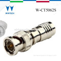 white male bnc connectors for cctv RG59